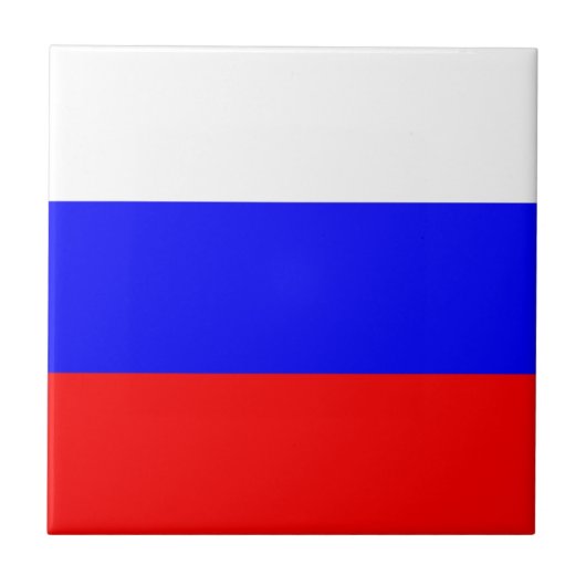 Vlag van de Russische Federatie - Ф г Р оса Tegeltje (Voorkant)