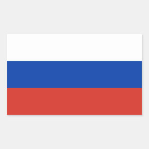 Vlag van de Russische Federatie Rechthoekige Sticker