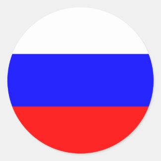 Vlag van de Russische Federatie Ronde Sticker
