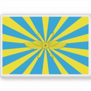 Vlag van de Russische Lucht- en Ruimtevaartstrijdk Sticker