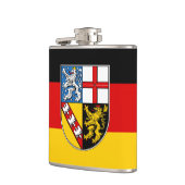 Vlag van de Saarland Hip-fles Heupfles (Links)