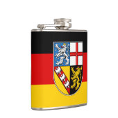 Vlag van de Saarland Hip-fles Heupfles (Rechts)