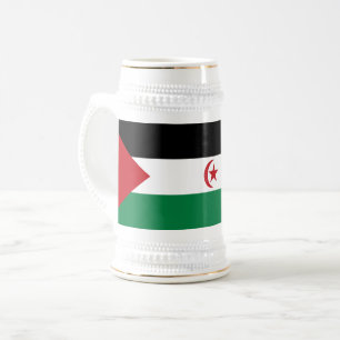 Vlag van de Sahrawi Arabische Democratische Republ Bierpul