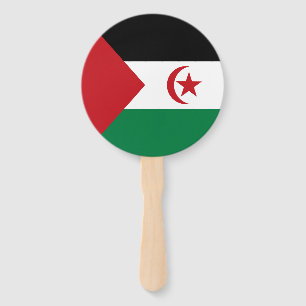 Vlag van de Sahrawi Arabische Democratische Republ Handwaaier