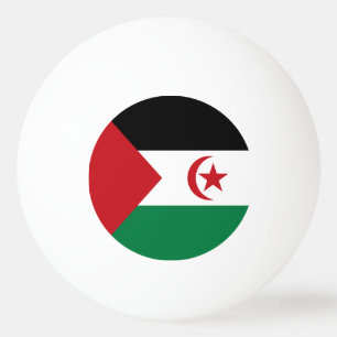 Vlag van de Sahrawi Arabische Democratische Republ Pingpongbal