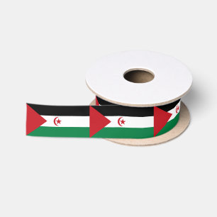 Vlag van de Sahrawi Arabische Democratische Republ Satijnen Lint