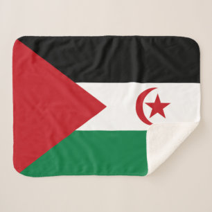 Vlag van de Sahrawi Arabische Democratische Republ Sherpa Deken