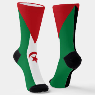 Vlag van de Sahrawi Arabische Democratische Republ Sokken