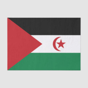 Vlag van de Sahrawi Arabische Democratische Republ Tissuepapier