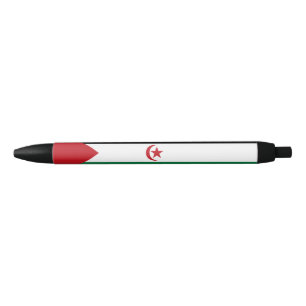 Vlag van de Sahrawi Arabische Democratische Republ Zwarte Inkt Pen