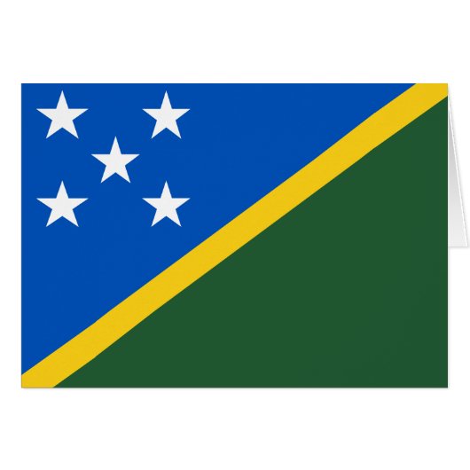 Vlag van de Salomonseilanden (Voorkant Horizontaal)