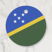 vlag van de Salomonseilanden Bedankjes Labels (Achterkant)