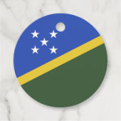 vlag van de Salomonseilanden Bedankjes Labels (Voorkant)