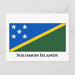 vlag van de Salomonseilanden Briefkaart