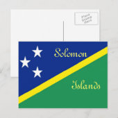 vlag van de Salomonseilanden Briefkaart (Voorkant / Achterkant)