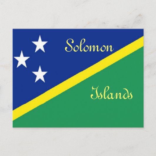vlag van de Salomonseilanden Briefkaart (Voorkant)
