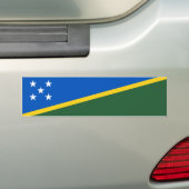 Vlag van de Salomonseilanden Bumpersticker (Op auto)