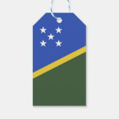 vlag van de Salomonseilanden Cadeaulabel (Achterkant)