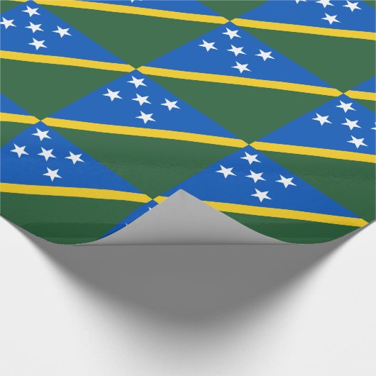 Vlag van de Salomonseilanden Cadeaupapier (Hoek)