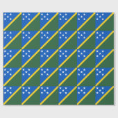 Vlag van de Salomonseilanden Cadeaupapier (Vlak)