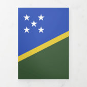 vlag van de Salomonseilanden Drieluik Kaart (Cover)