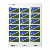 vlag van de Salomonseilanden Etiket (Full Sheet)