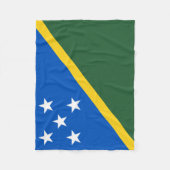 Vlag van de Salomonseilanden Fleece Deken (Voorkant)