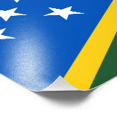 Vlag van de Salomonseilanden Foto Afdruk (Hoek)