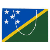 Vlag van de Salomonseilanden Groot Cadeauzakje (Achterkant)