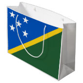 Vlag van de Salomonseilanden Groot Cadeauzakje (Achterkant Gekanteld)