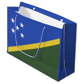 vlag van de Salomonseilanden Groot Cadeauzakje (Voorkant Gekanteld)