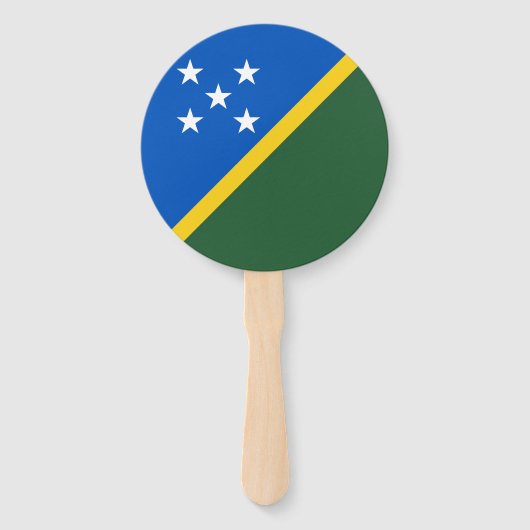 Vlag van de Salomonseilanden Handwaaier (Voorkant)