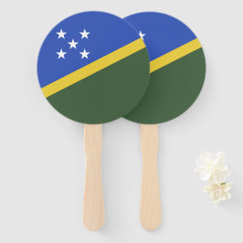 vlag van de Salomonseilanden Handwaaier