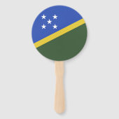 vlag van de Salomonseilanden Handwaaier (Voorkant)