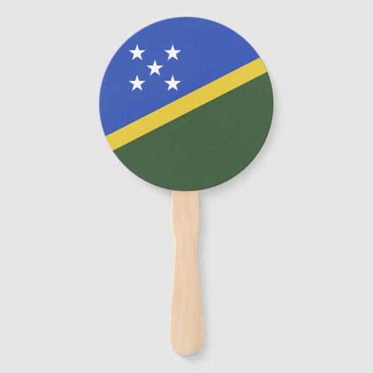 vlag van de Salomonseilanden Handwaaier (Voorkant)