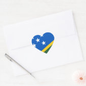 vlag van de Salomonseilanden Hart Sticker (Envelop)