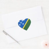 Vlag van de Salomonseilanden Hartsticker Hart Sticker (Envelop)