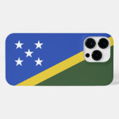 vlag van de Salomonseilanden iPhone Hoesje (Achterkant horizontaal)