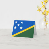 Vlag van de Salomonseilanden Kaart (Gele Bloem)