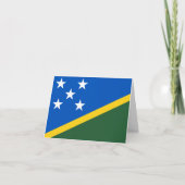 Vlag van de Salomonseilanden Kaart (Voorkant)