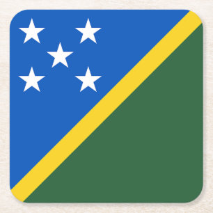 Vlag van de Salomonseilanden Kartonnen Onderzetters