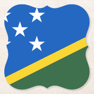 vlag van de Salomonseilanden Kartonnen Onderzetters