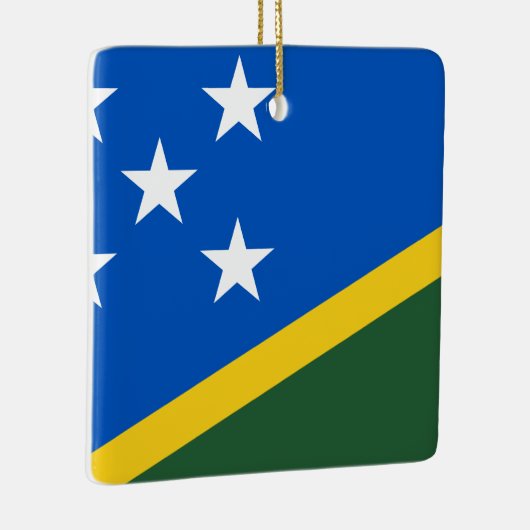 vlag van de Salomonseilanden Keramisch Ornament (Rechts)