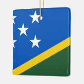 vlag van de Salomonseilanden Keramisch Ornament (Links)