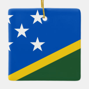 vlag van de Salomonseilanden Keramisch Ornament