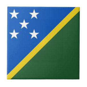Vlag van de Salomonseilanden Keramische Tegels Tegeltje