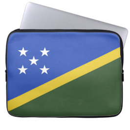 vlag van de Salomonseilanden Laptop Sleeve