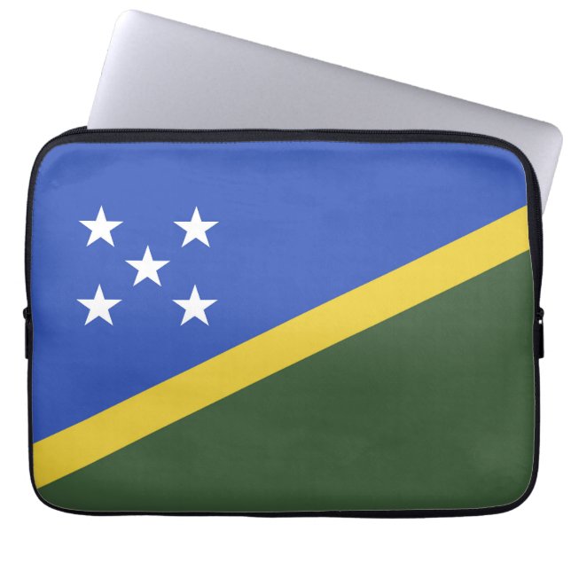vlag van de Salomonseilanden Laptop Sleeve (Voorkant)