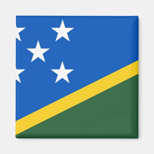 vlag van de Salomonseilanden Magneet (Voorkant)