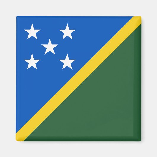 Vlag van de Salomonseilanden Magneet (Voorkant)